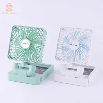 مروحة سيارة متعددة الوظائف USB تشحن مع لوحة شمسية$👍