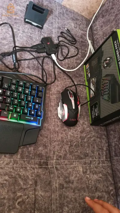 mouse and keyboard for gaming u can use it only on mobile