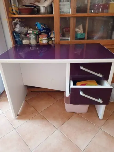 bureau en mdf brillant