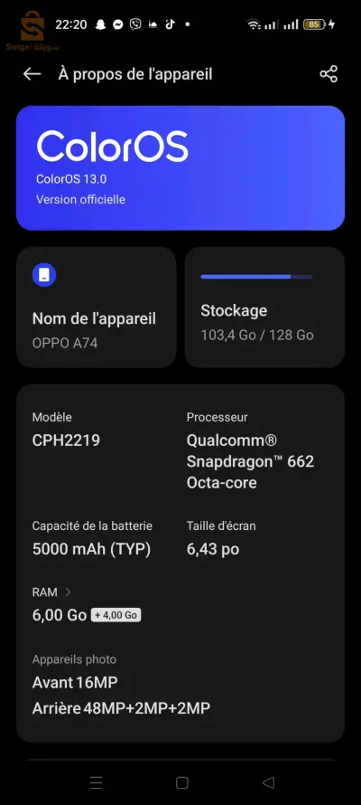 Oppo a74