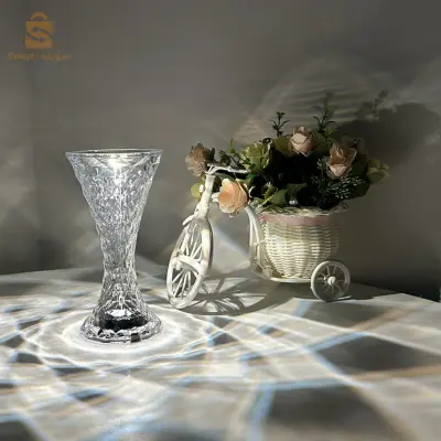 مصباح طاولة كريستال Rgb لاسلكي باللمس لغرفة النوم V2$👍