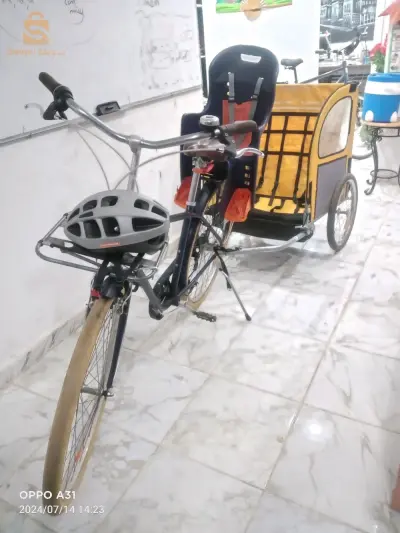 vélo avec remorque