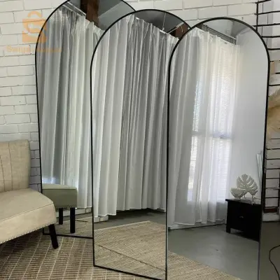 Miroirs moderns ✨🖤 Qualité d'importation l'epaisse 👑 disponible en Noir Doré et Argenté ✨ Livraison disponible et Fabrication sûr commande