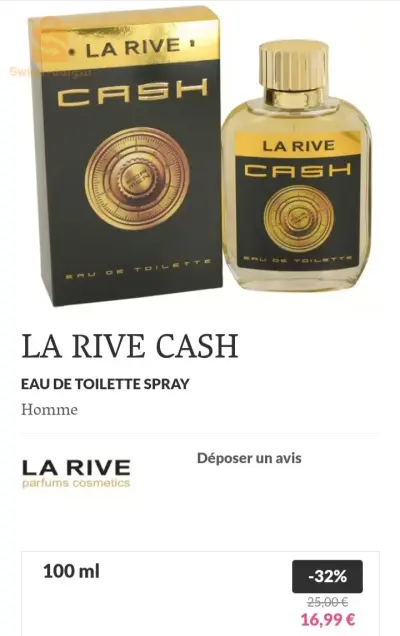 Parfum original la rive cash 25ml utilisé pour homme🇫🇷😎2000 DA🔥