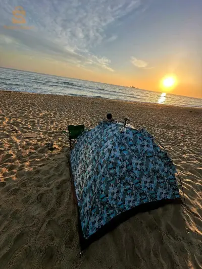 Tente camping automatique 4 places