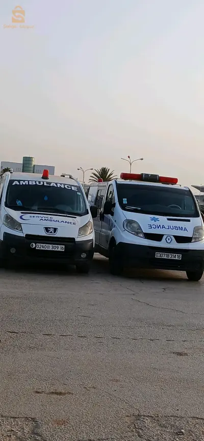 عندك مريض حرت�كيفاش تنقلو من المستشفى🏥إلى المنزل أو من المنزل🏠 إلى المستشفى أو العيادات🏥أو مراكز التصوير الطبي 🏪طاقم ambulance privé 🚑يوفر لكم وسائل النقل🚑و تسهل لكم مشكل التنقل بالمريض و الجنائز عبر كامل التراب الوطني🇩🇿للتواصل معنا0794648569📱0542657736 📱                                                  🇩🇿🚑Ambulance privé سيارات الإسعافChambi ambulance في خدمتك