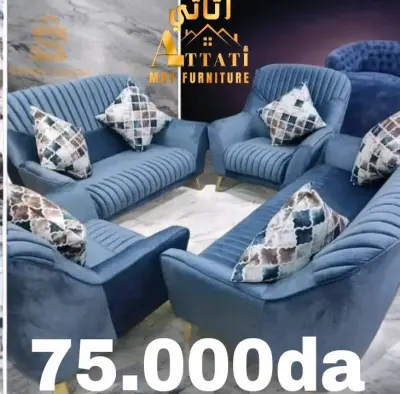 Salon 1;2;3 place
Salon de 7 place
structure en bois rouge
Ponge D30
tissu anti tache
livraison gratuite sur Alger