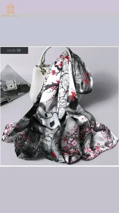 foulards luxueux en pure soie