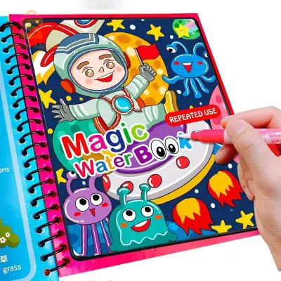 Livre De Dessin À L'eau Magique, Jouet de Coloriage Réutilisable Pour enfants