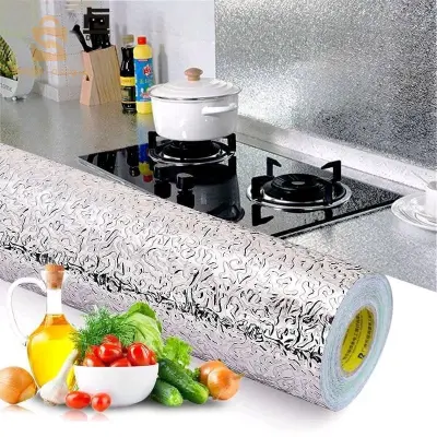 Autocollant d’aluminium auto-adhésif 5M Anti-l’huile pour cuisine