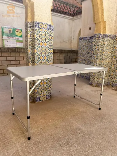 Table pliante valise Portable en métal aluminium 120 x 60 x 70