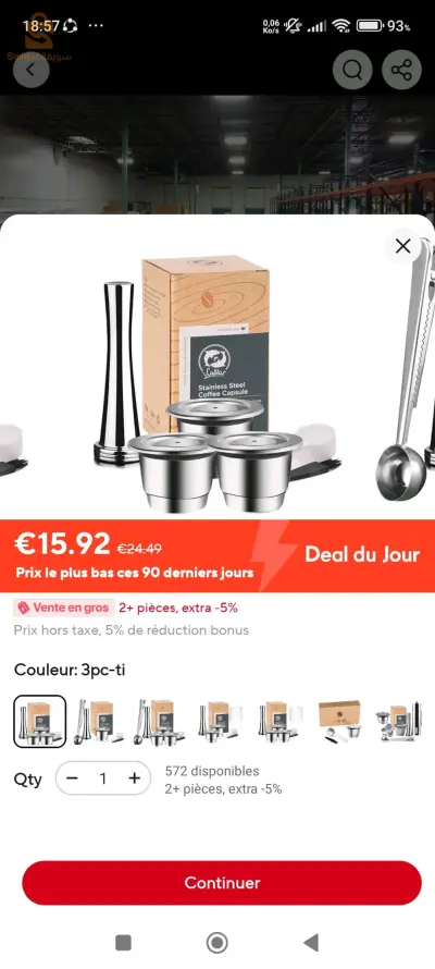 capsules de café
