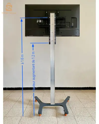 support tv mobile 23“ a 55 pouces