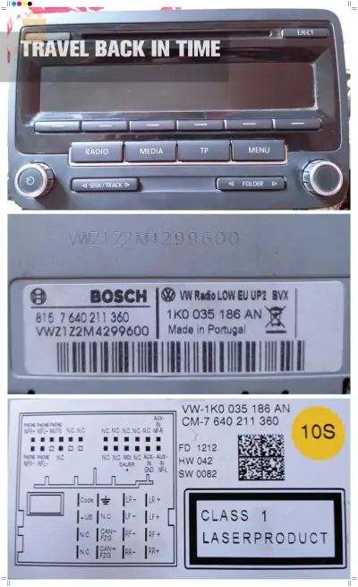 post autoradio Volkswagen original caba