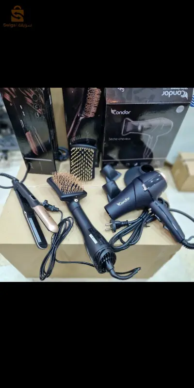 Pack Condor Séchoir + lisseur + brosse chauffante