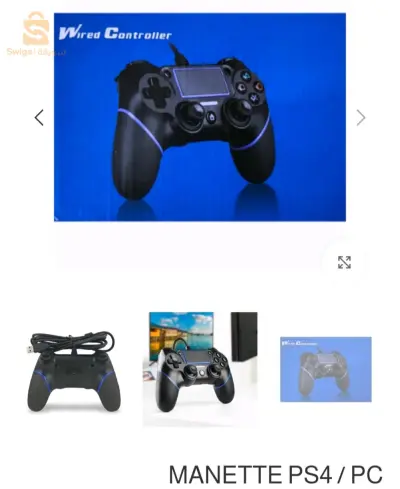manette de PS4 et PC
