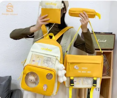 حقيبة مدرسية 4 قطع Ensemble Sac a dos 4 Pièces