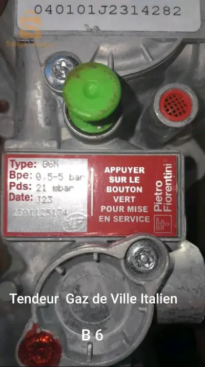 Tendeur Gaz de Ville  italien B6 Homologation Sonelgaz