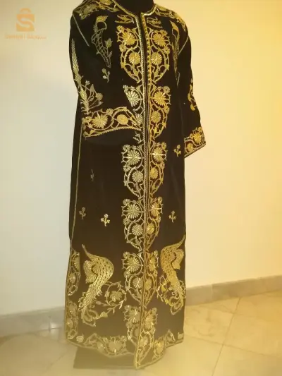قفطان مغربي  مجبود قطيفة جلوة حرة من 1975