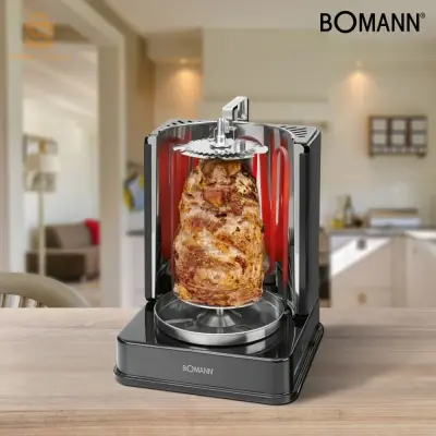 Multi-grill Electrique vertical 3en1 Rôtisserie & Chawarma Bomann DVG 3006 CB