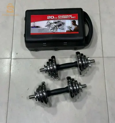 valise de musculation  avec disques et halters