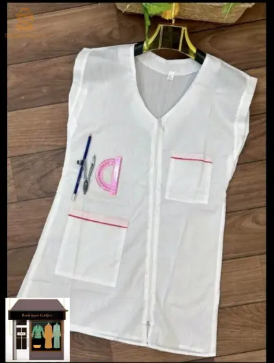 tablier blanc pour femme