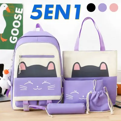 sac à dos scolaire 4 PCS محفظة مدرسية