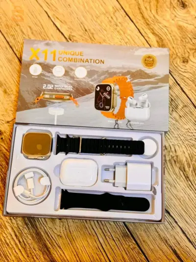 Pack Smart watch X11+ airpods