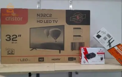 Tv Cristor 32p simple + démo Cristor th500+ Support aston