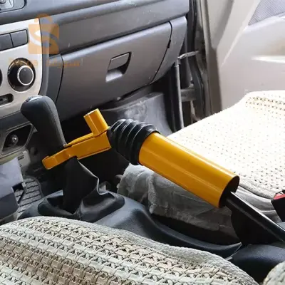 قفل مقود السيارة لتفادي السرقة مصنوع من الفولاذ عالي الجودة - Serrure Antivol de Voiture avec Deux cles