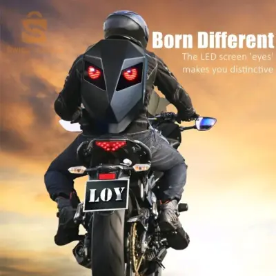 Sac à dos moto Krylander avec écran LED 3D, extensible et étanche