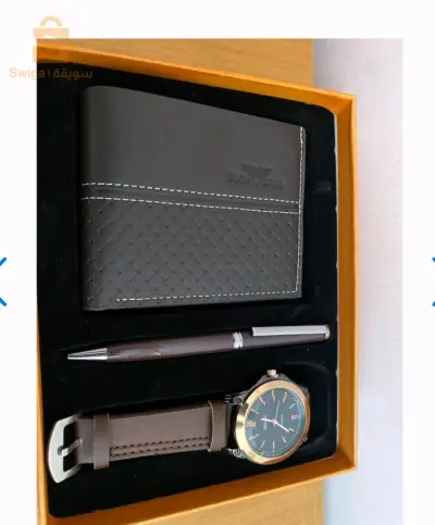 Pack Montre Classique, Porte Monnaie, Stylo