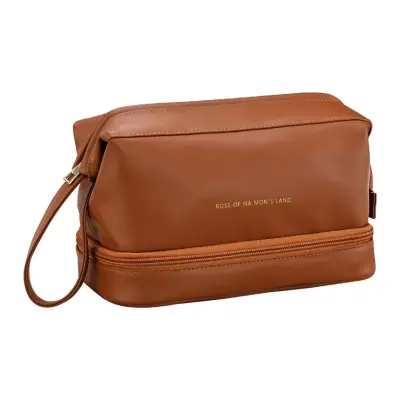 Trousse Maquillage et Pinceaux Imperméable à Double Couche