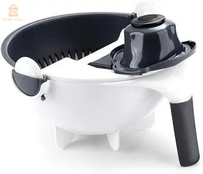 Pot Coupe-Légumes 9in1 Multifonction Avec Panier De Vidange + Éplucheur V2