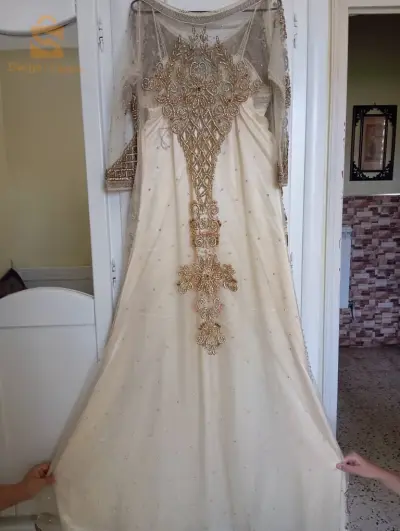 قفطان مغربي بالقطعة تحفة