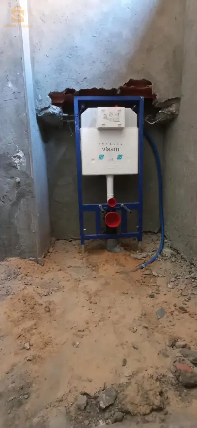 ترصيص صحي وتدفئة مركزية
