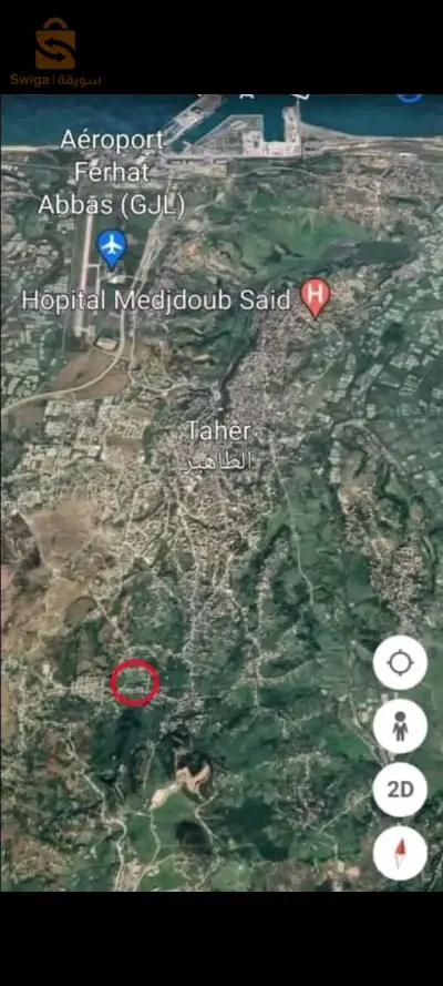 قطعة أرض جيجل الطاهير . الدكارة