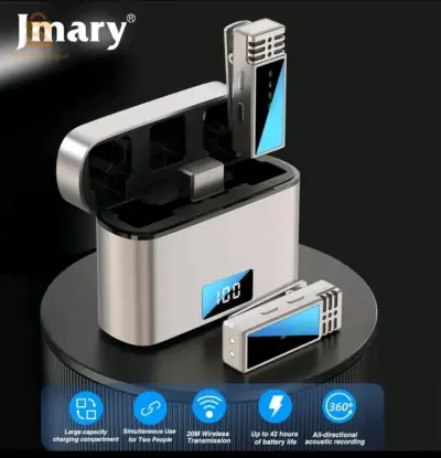 JMARY Microphone Sans-Fil MW-15 (2-TX) TYPE-C