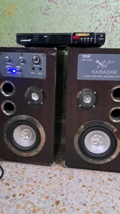ampli double boomer + dvd robuste