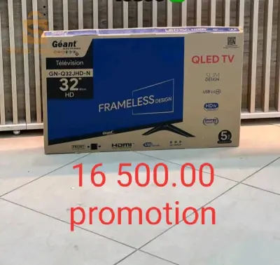 led geant 32" avendre dans notre magasin a bluda 0551137455
