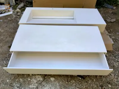 vasque salle de bain lavabo et receveur de douch / sur mesure en corian / solid surface / oshung brand