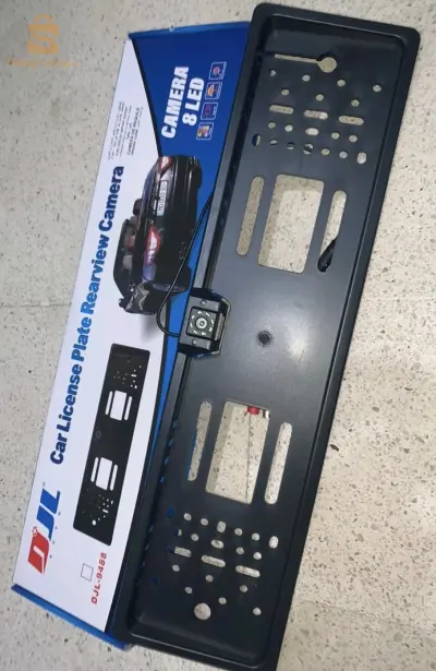 Caméra de recul HD pour voiture, Avec cadre de plaque d'immatriculation Standard , étanche, Vision nocturne, 4 LED