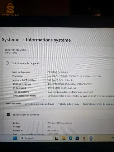 dell i5 10ème gen