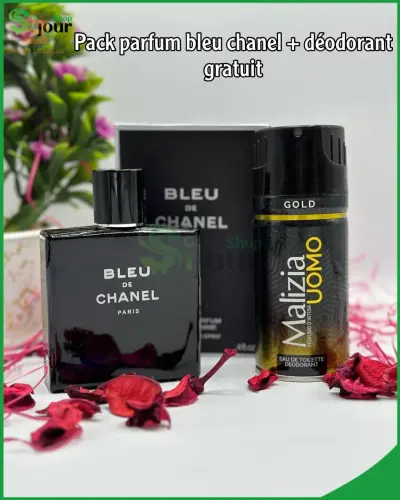 Parfum bleu de chanel + déodorant malizia gratuit