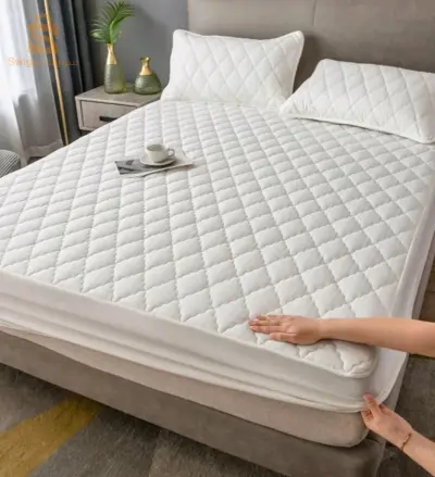 Drap Housse Protection de Matelas en Coton épaissi matelassé