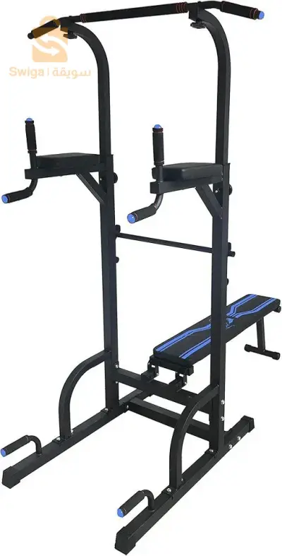 Station barre fixe parallèle dips avec Banc de musculation + support barre hauteur réglable