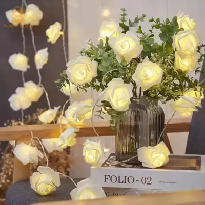 🌸 Guirlande Fleurs à 10 Pcs - إضاءة رائعة مليئة بالحب من الرومانسية!