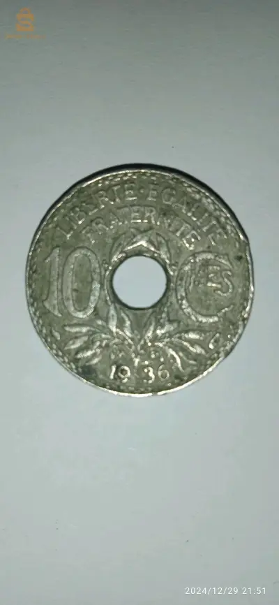 pièce 10 centimes 1936