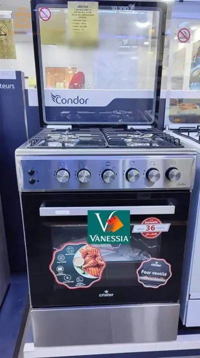 Cuisinière cristor gratina inox