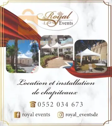 Location de Chapiteaux Chaises et Tables pour vnements